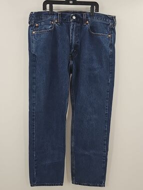 Levi Strauss & Co Men's Classic Straight-Leg 505 Dark Blue Jeans Size 36 x 30